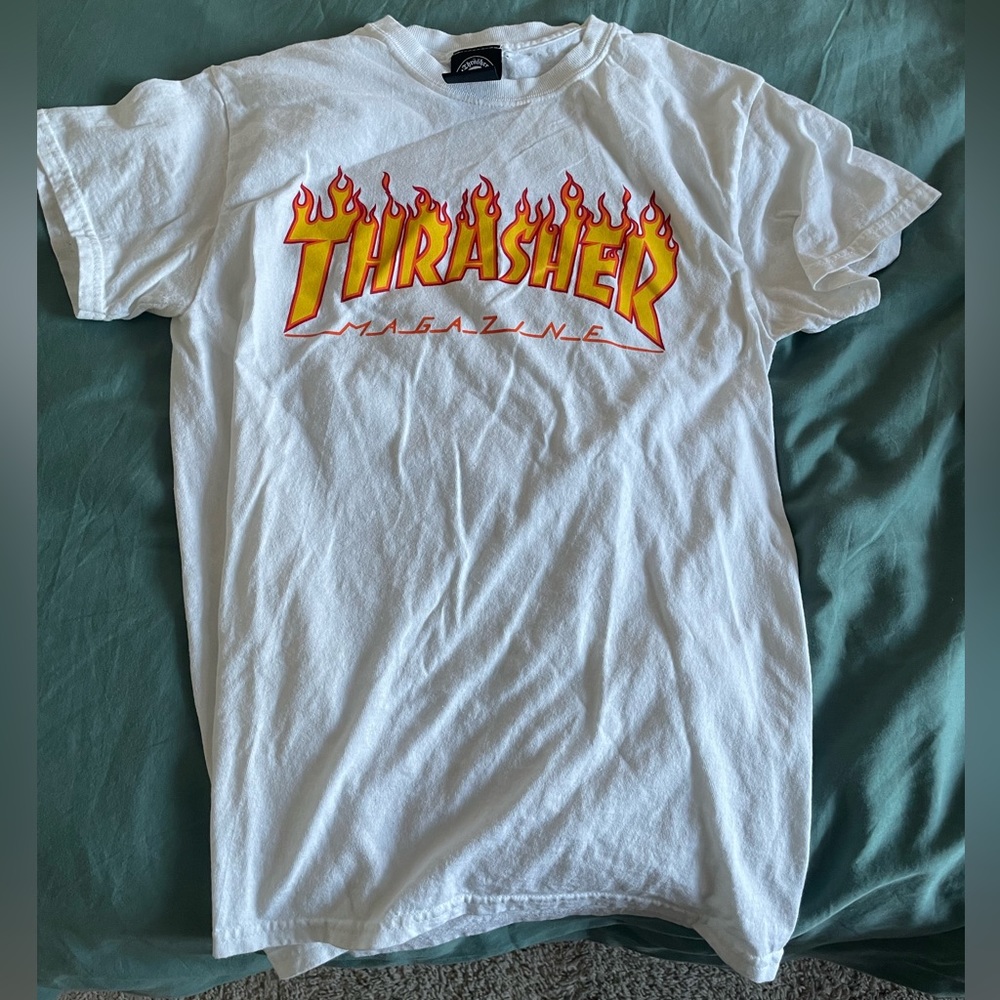 White Thrasher T-shirt, size small